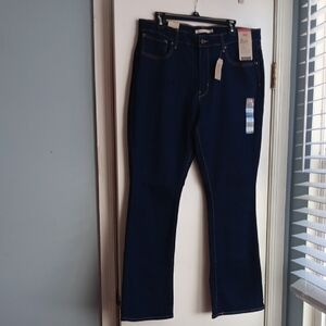 Levi's Deep Blue High-Rise Bootcut Jeans